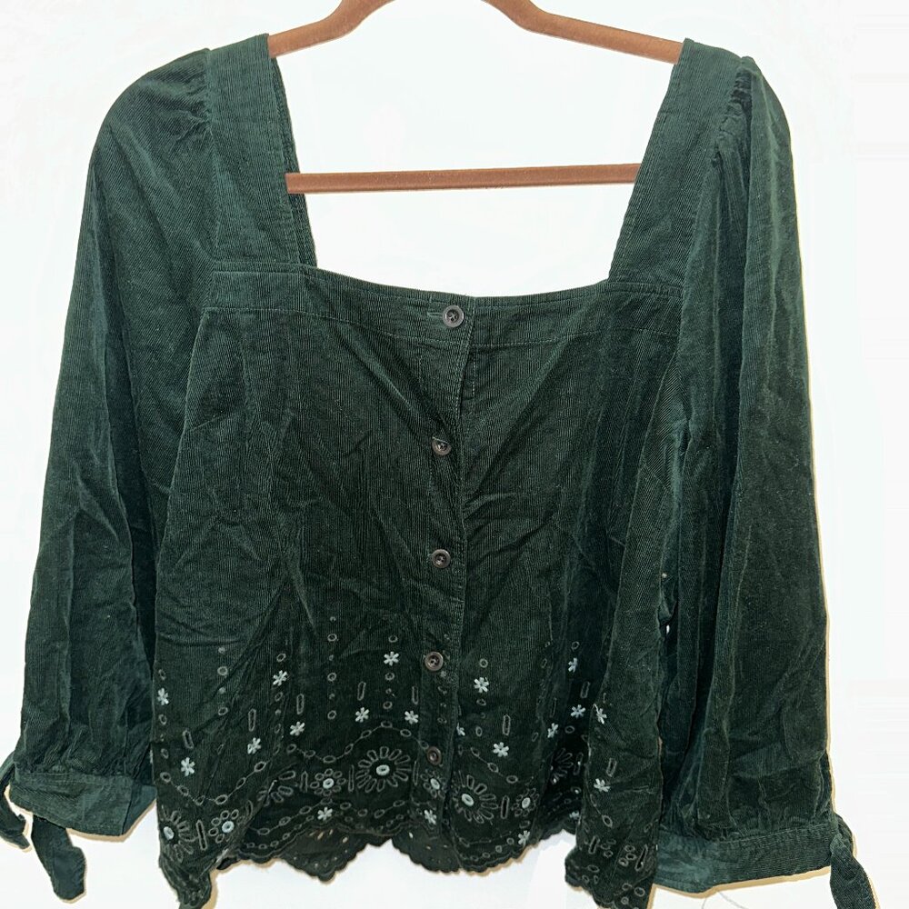 Madewell Dark Green Corduroy Shirt